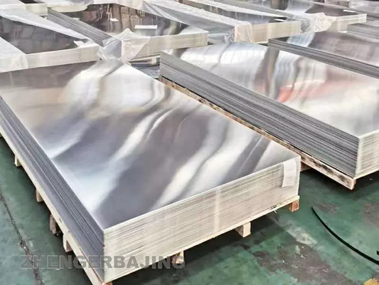 পালিশ করা 1050 অ্যালুমিনিয়াম প্লেট 25mm-200mm সামুদ্রিক অ্যালুমিনিয়াম শীট